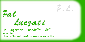 pal luczati business card